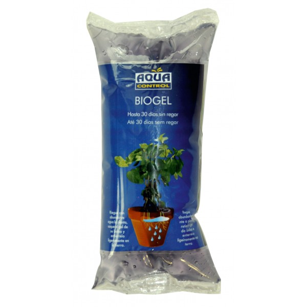 biogel  aque control agua solida para regar plantas durante las vacaciones